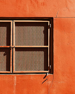 closeup photography of closed window, gray framed mesh window HD wallpaper