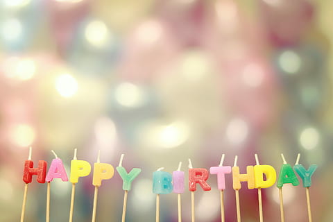 HD wallpaper: photo of Happy Birthday text, background, birthday card ...