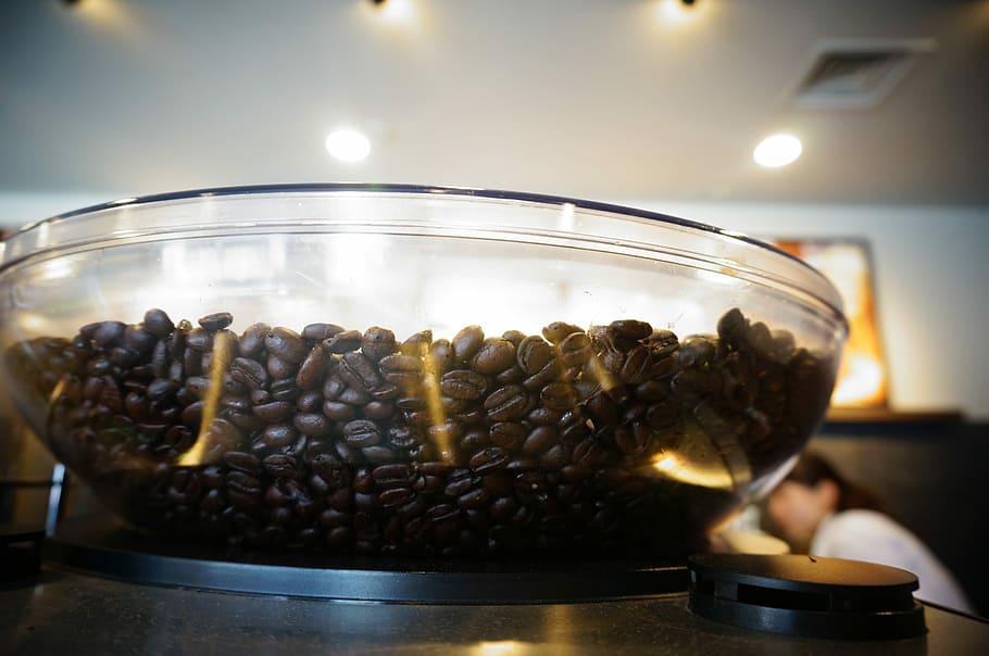 Coffee Beans, Coffee Machine, food and drink, indoors, preparation HD wallpaper