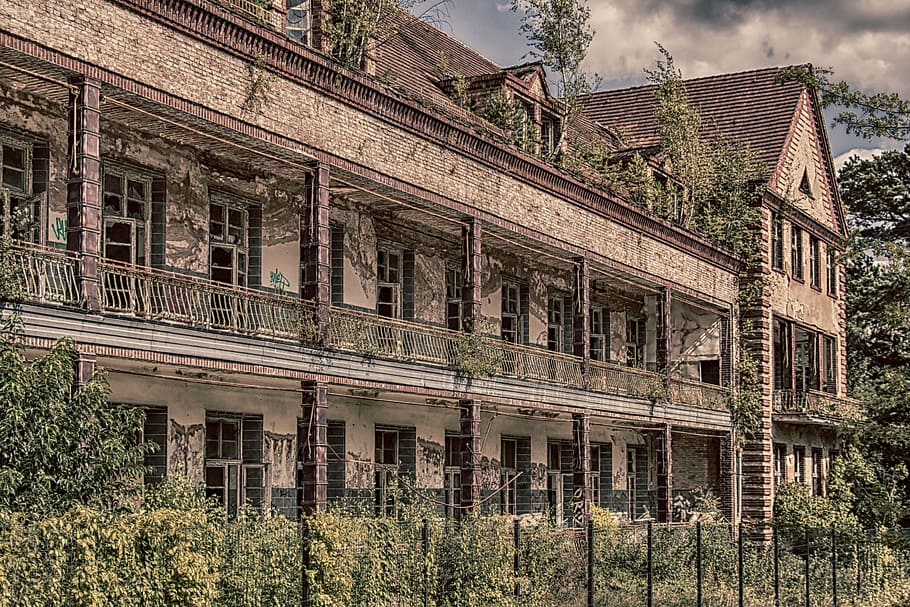 lost places, beelitz, hospital, leave, lapsed, clinic, lung healing institution