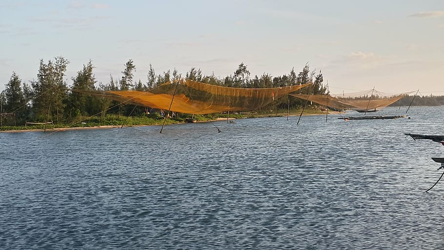 net, river, fishing, nature, nautical Vessel, lake, water, transportation HD wallpaper