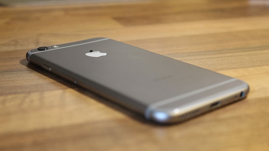 Iphone 6, Smartphone, Apple, mobile, mustache, table, single object HD wallpaper
