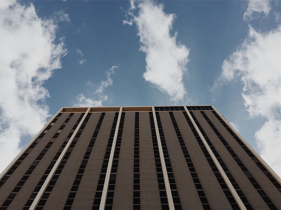 building, tower, high rise, architecture, blue, sky, built structure HD wallpaper