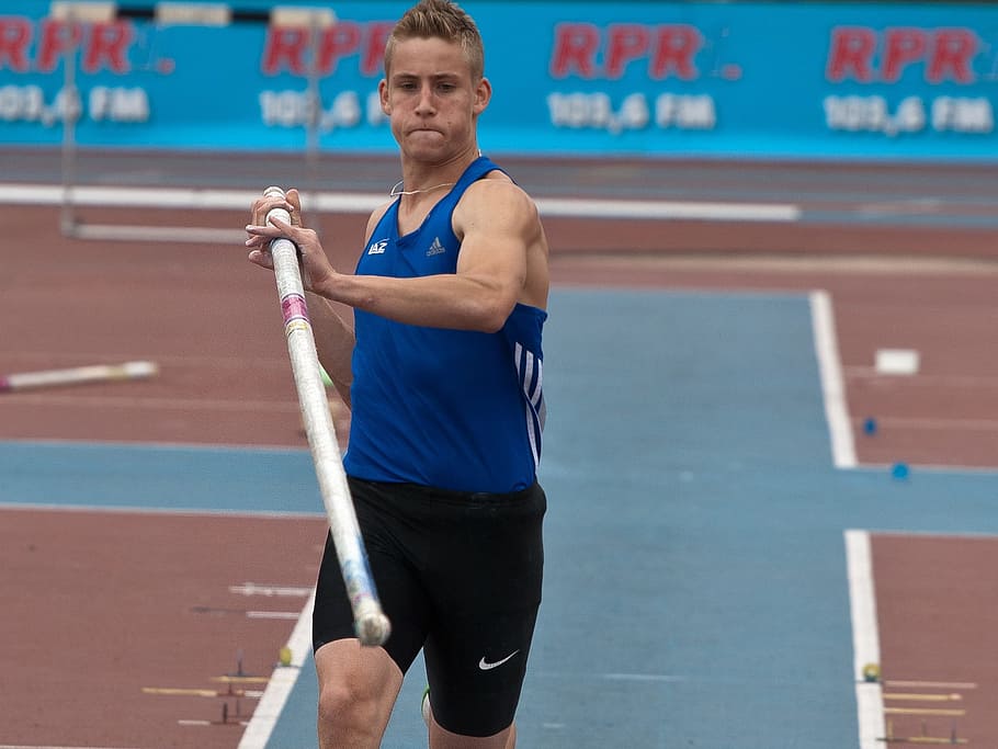 Athletics, Pole Vault, Sport, junior gala mannheim, men, competitive Sport