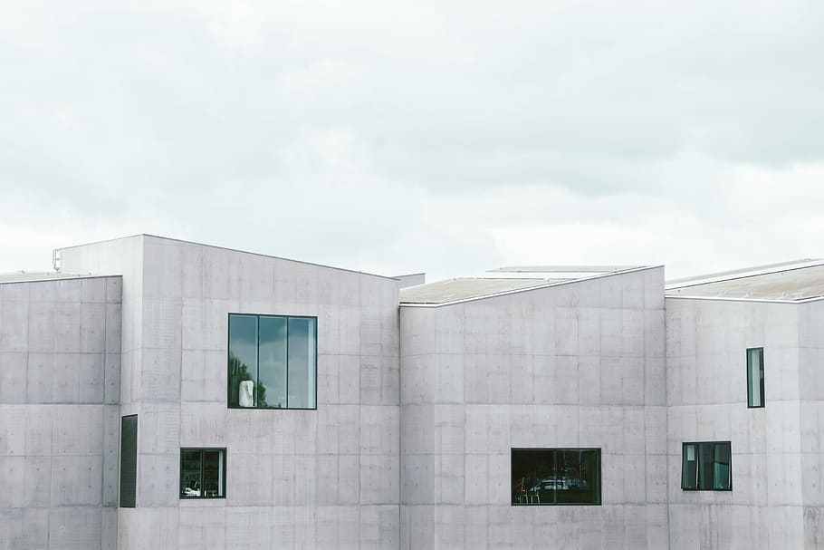gray building standing beside each other, built Structure, architecture HD wallpaper