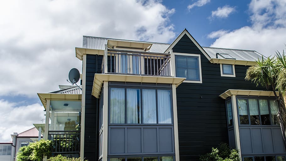 modern construction, house, sky, building exterior, built structure HD wallpaper