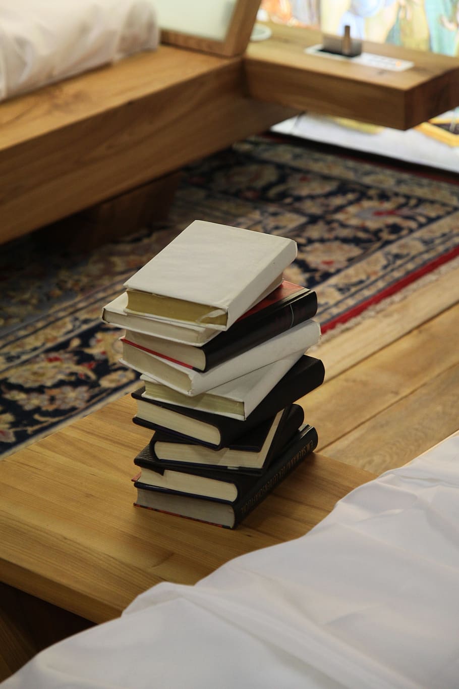 photo of piled books on table, stack, education, know, learn HD wallpaper