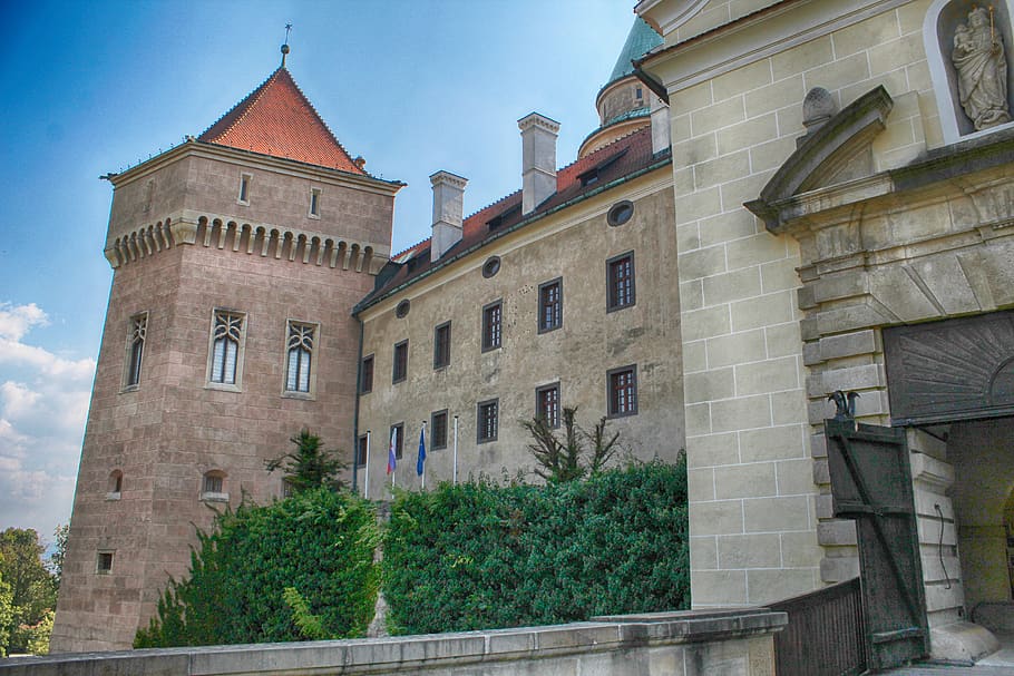 bojnice castle, slovakia, lock, building exterior, built structure HD wallpaper