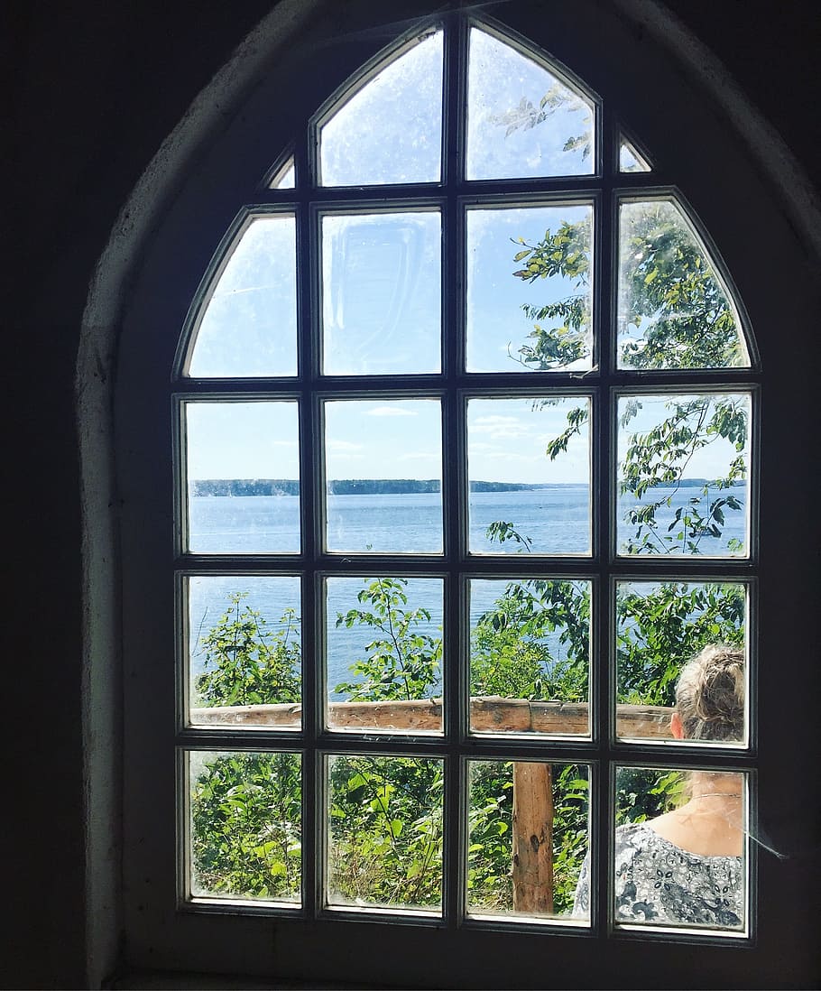 Window, View, Landscape, Holiday, Sky, natural, summer, the sea HD wallpaper