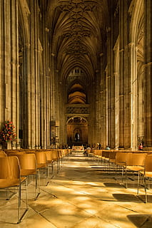 photo of church chapel hall during daytime, architecture, indoors HD wallpaper