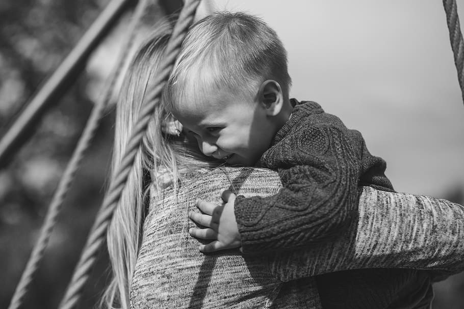 people, active, black, white, black and white, boy, cheerful HD wallpaper