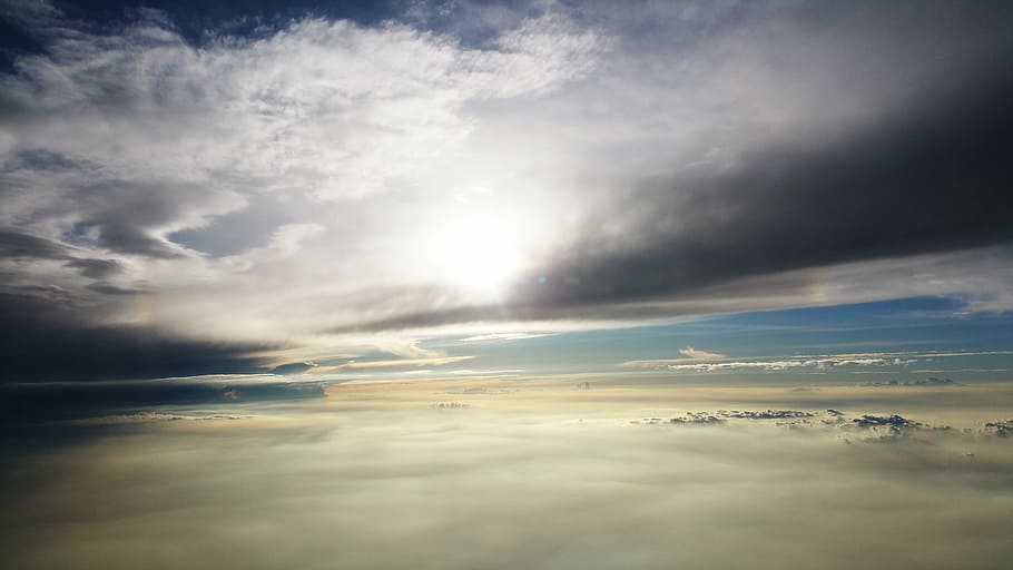 photo of white and gray clouds during daytime, cloudscape, hd wallpaper HD wallpaper