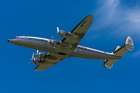 Lockheed, Super Constellation, conny, aircraft, air show, air14 HD wallpaper