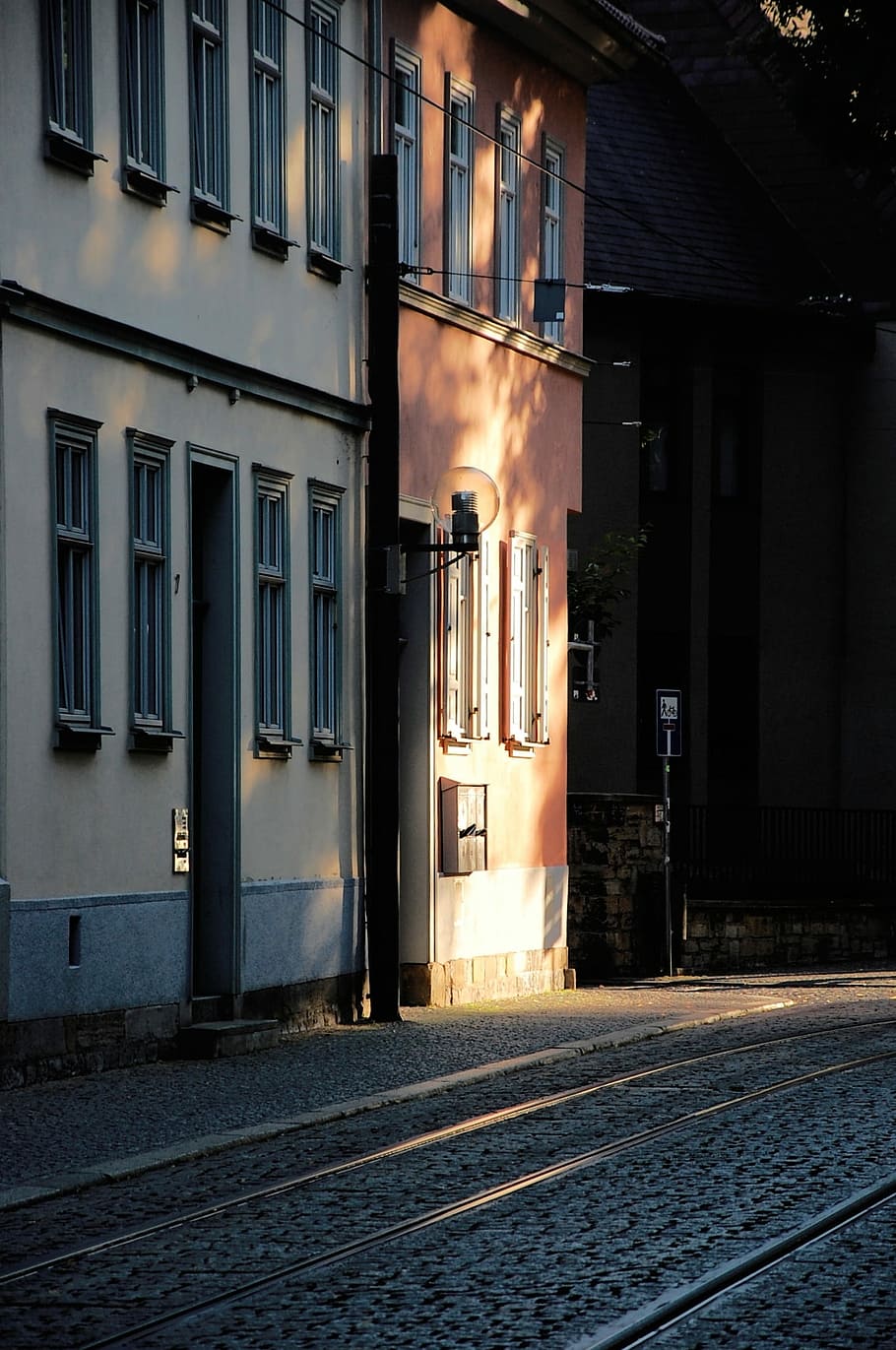 Light, Evening, Twilight, abendstimmung, city, homes, mood HD wallpaper
