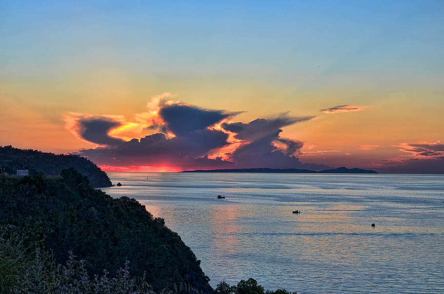 turkey, trilye, summer, landscape, solar, marine, sunset, grub HD wallpaper