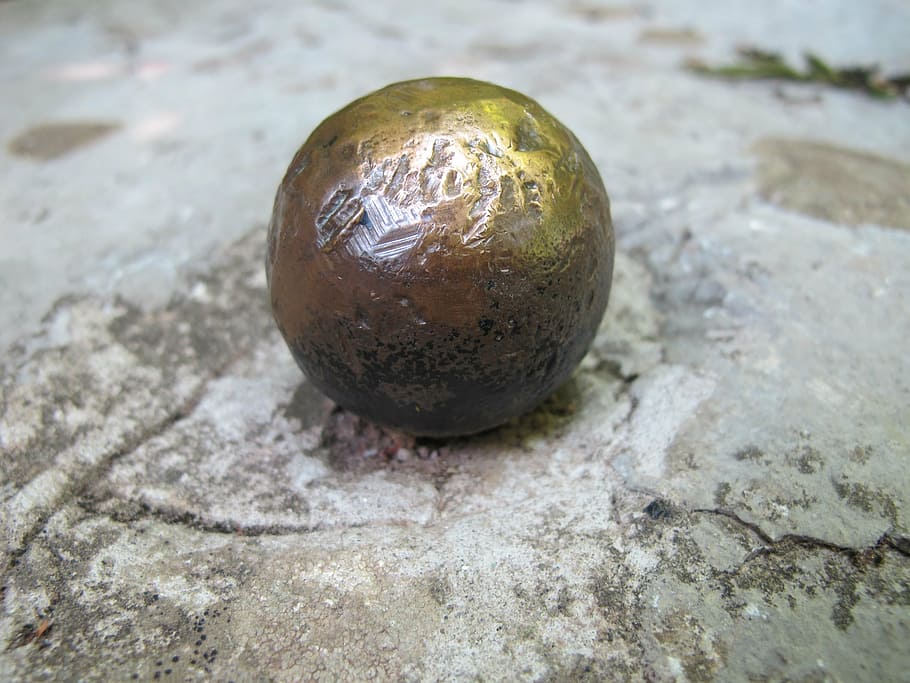 ball, brass, sculpture, close-up, solid, no people, single object HD wallpaper