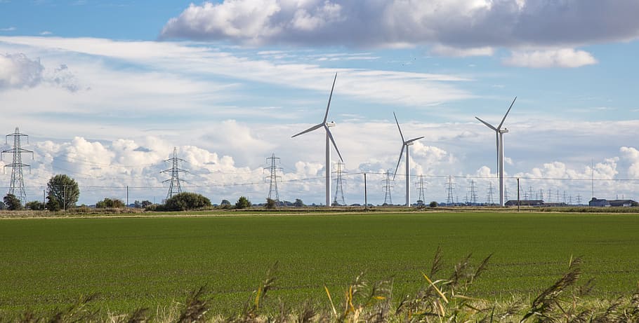 wind farm, wind power, energy, renewable energy, wind turbine HD wallpaper