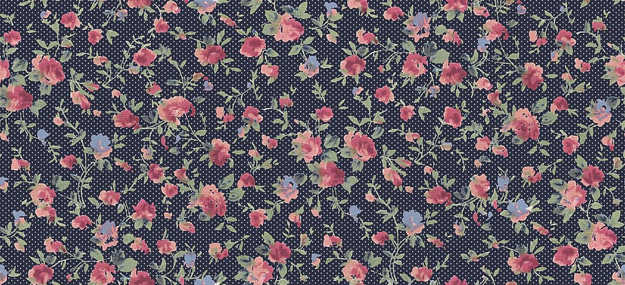 black and red floral textile, pattern, flowers pattern, flower pattern