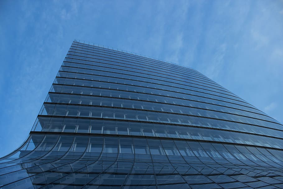skyscraper, blue, vienna, home, bowever, house facade, building HD wallpaper