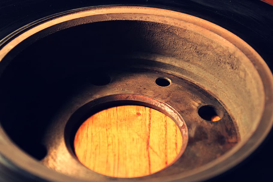Disk, Metal, Old, Oxide, Circular, metallic, orange color, close-up HD wallpaper