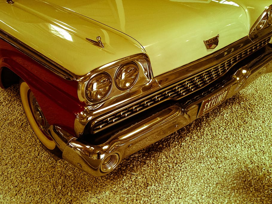old car, oldtimer, automotive, classic, spotlight, rarity, nostalgic HD wallpaper