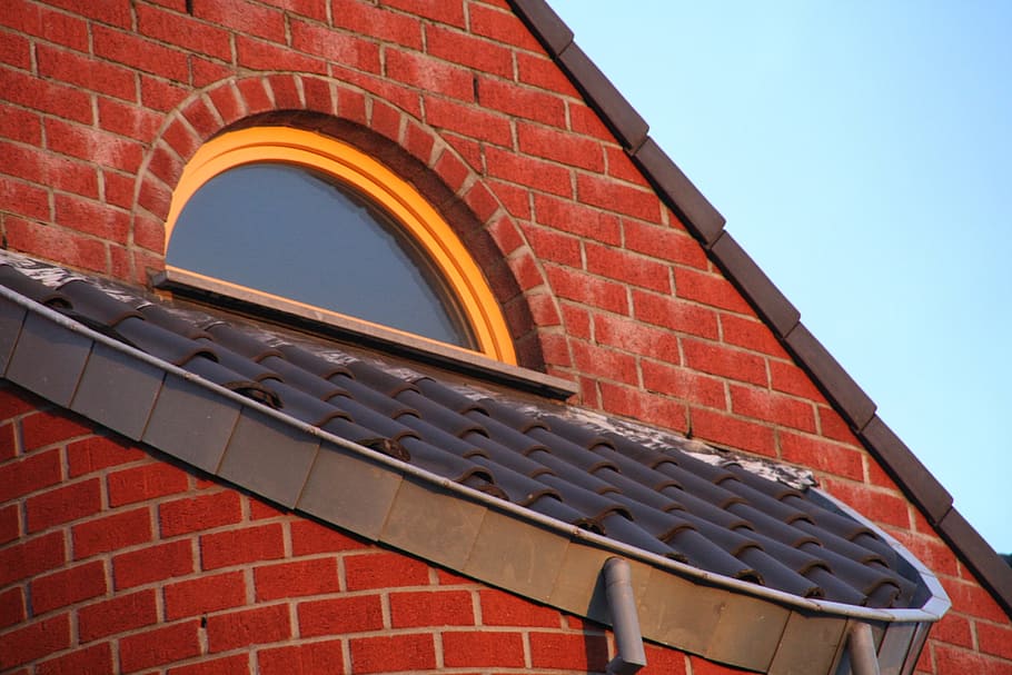window, building, roof, red, facade, architecture, light, roof houseleek HD wallpaper