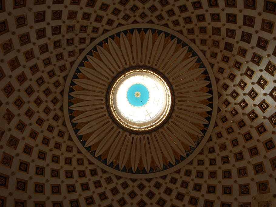 Pattern, Mandala, Flower, Dome, Arched, blanket, decorated HD wallpaper