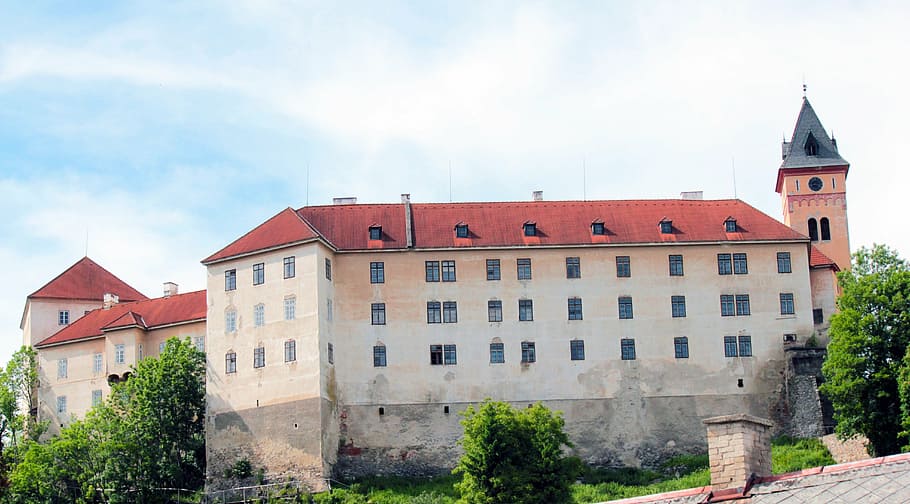 architecture, city, house, sky, building, old town, czech republic HD wallpaper