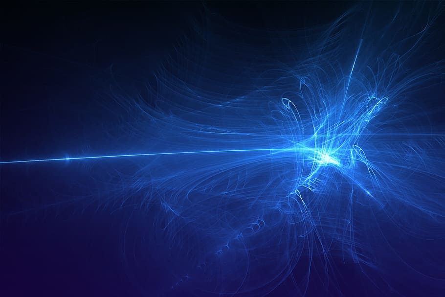 photo of blue light, background, abstract, abstract background HD wallpaper