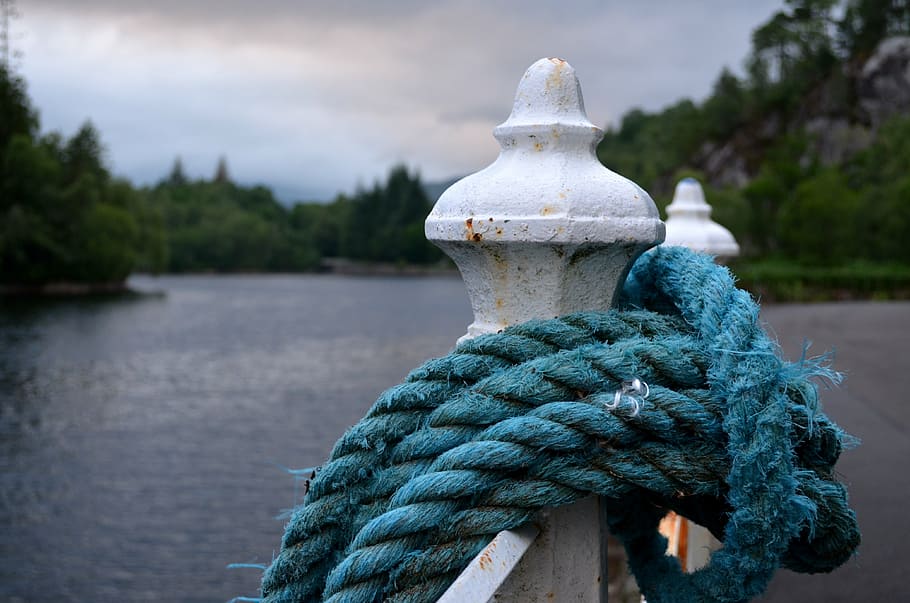 dew, rope, twisted ropes, knot, ship traffic jams, woven, knitting HD wallpaper