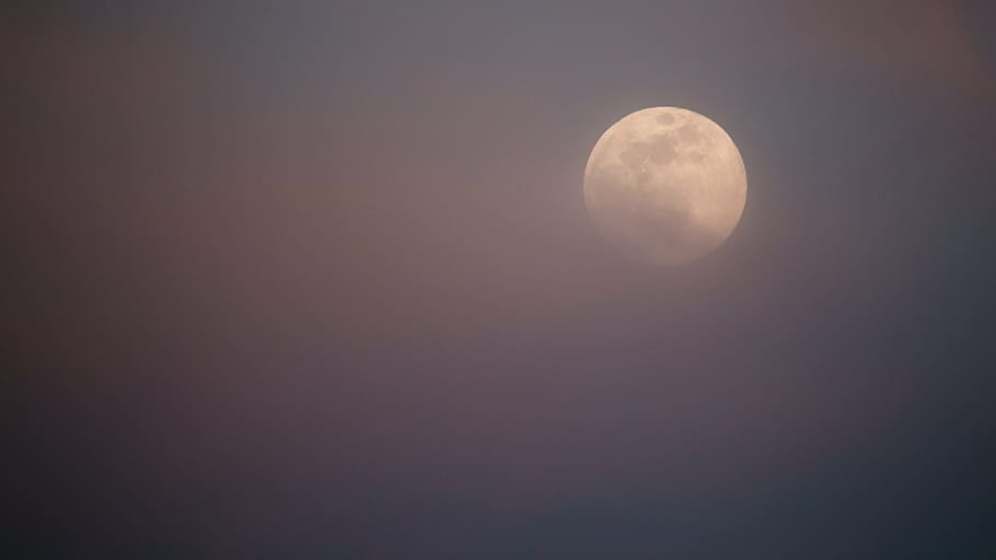 full moon during nighttime, dark, clouds, sky, astronomy, space HD wallpaper