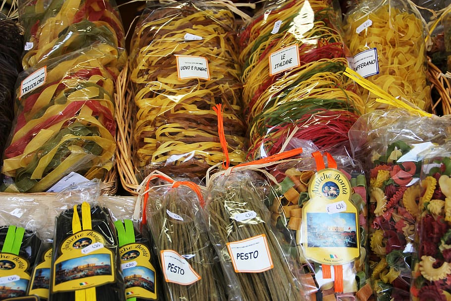 pesto, gift, handmade, eat, noodles, packed, spagetti, rigatoni HD wallpaper