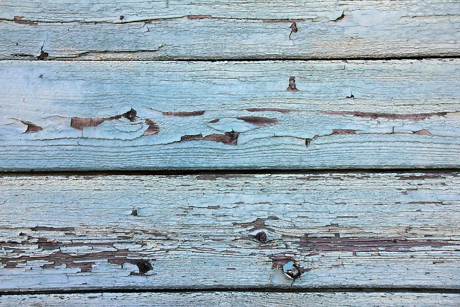 boards, blue, old, wood - Material, backgrounds, plank, rough HD wallpaper