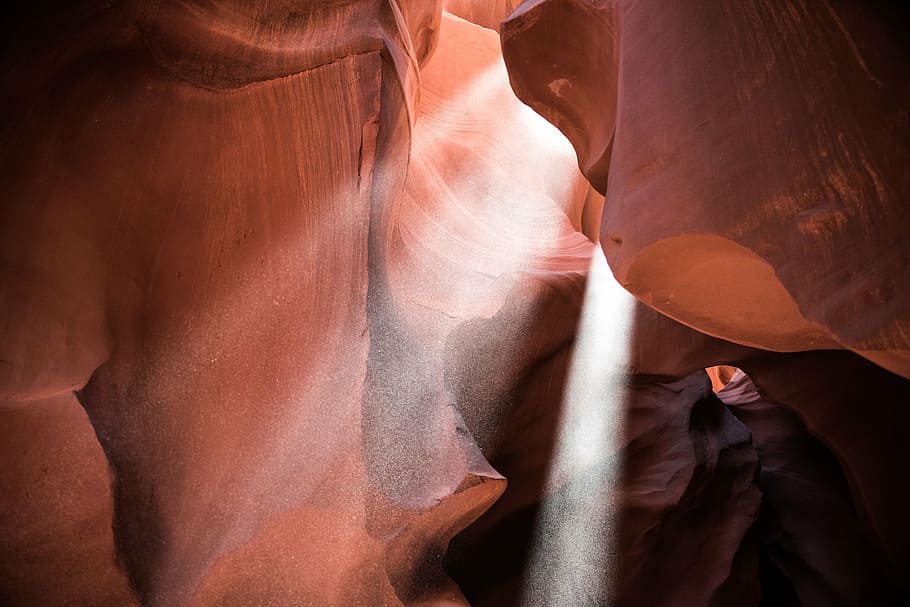 sunlight on brown soil formation, nature, landscape, rocks HD wallpaper