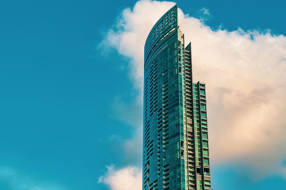 tower, sky, blue sky, cloud, built structure, building exterior HD wallpaper