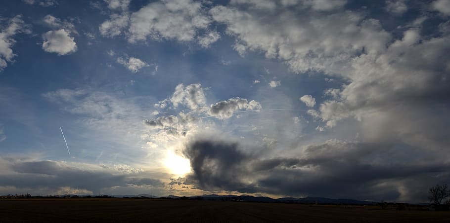 sky, clouds, outdoors, scenic, tranquil, stratosphere, atmosphere HD wallpaper