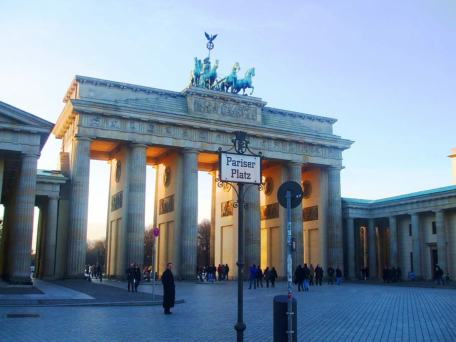 Tor Brandenburguer, Brandenburg Gate, berlin, germany, quadriga, HD wallpaper