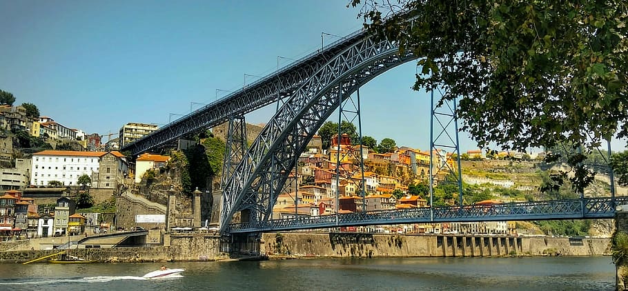 bridge, porto, portugal, architecture, river, city, travel, HD wallpaper