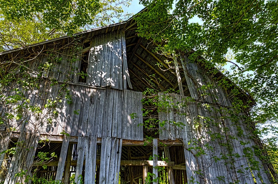 barn, barns, rustic, art, digital art, artistic, textured, ohio HD wallpaper