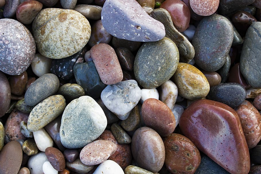 Rocks, Beach, Pebbles, Nature, Seaside, coast, large group of objects HD wallpaper