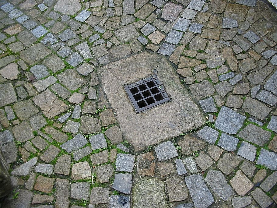 paving, channel, path, cobblestone, street, pattern, footpath HD wallpaper