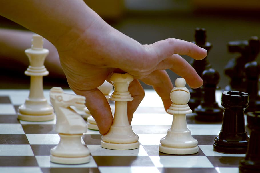 person holding chess piece, game, strategy, board, competition HD wallpaper