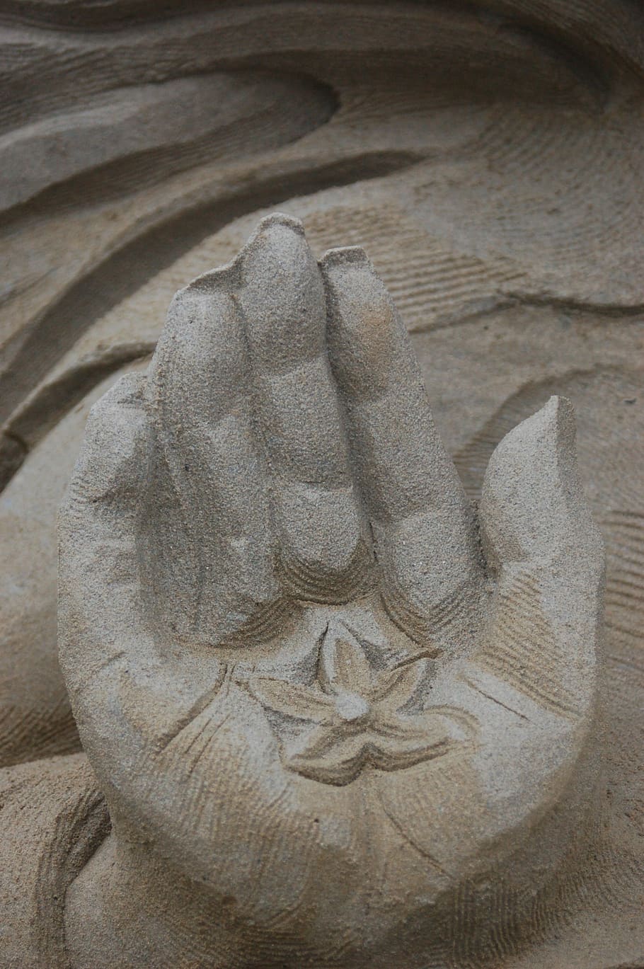 Open, Hand, Help, sculpture, carving - Craft Product, statue HD wallpaper