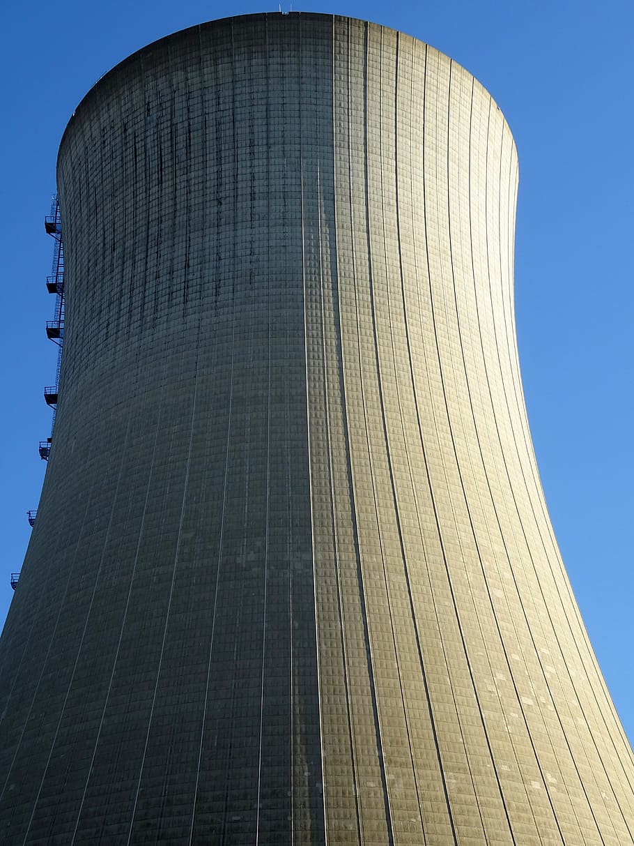 cooling tower, nuclear power, power plant, nuclear power plant