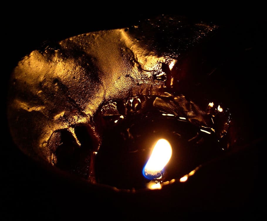 Flame, Candle, Wax, Light, Dark, Burning, candlelight, fire - Natural Phenomenon HD wallpaper