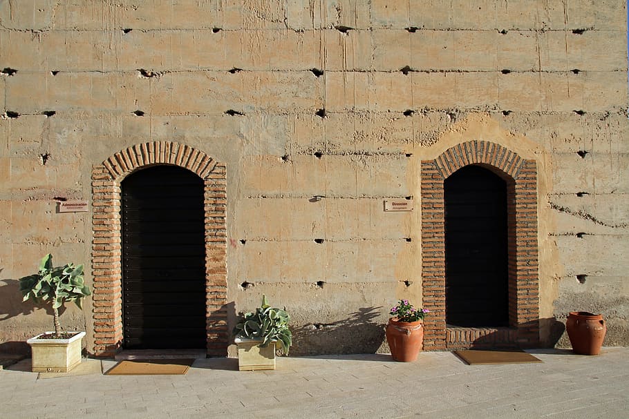 doors, moroccan, arabic, geometric, pattern, entrance, architecture HD wallpaper