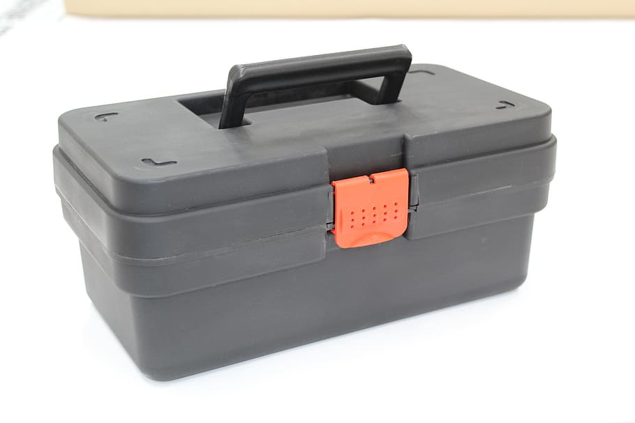 box, tools, case, repair, cut out, white background, technology HD wallpaper