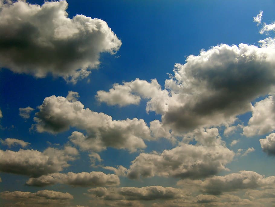 clouds, air, heaven, cloud - sky, blue, cloudscape, beauty in nature HD wallpaper