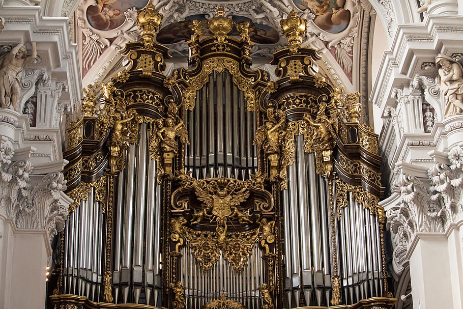 passau, st stephan's cathedral, passauer stephansdom, organ, HD wallpaper
