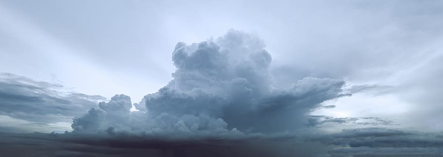 cloudscape, cloudy, sky, nature, sunset, outdoor, sun ray, cloud - sky HD wallpaper
